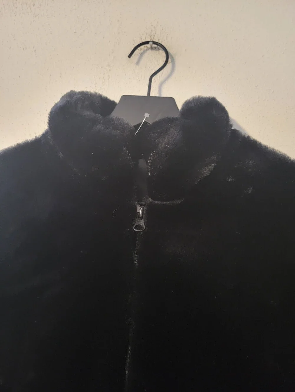 Gap Kids Faux Fur Jacket - Noir black